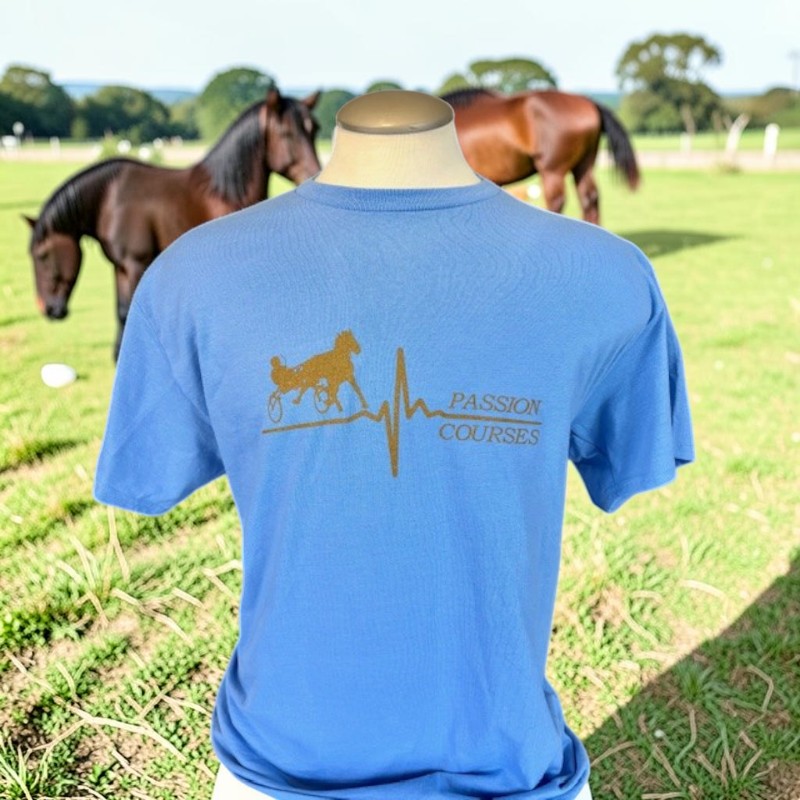T-shirt BLEU CAROLINA Garde Ta Flamme Allumée